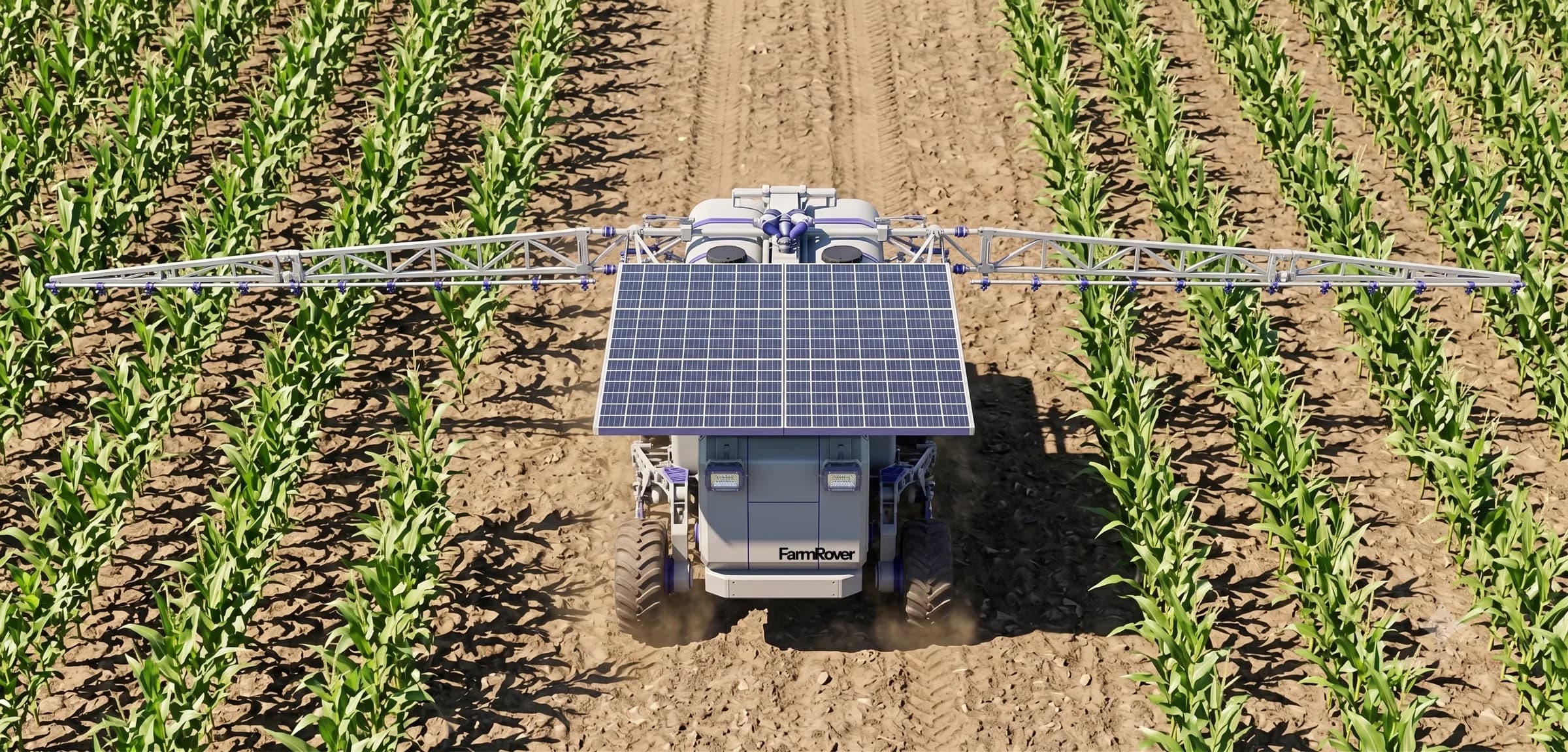 The FarmRover nitrate production unit in the field